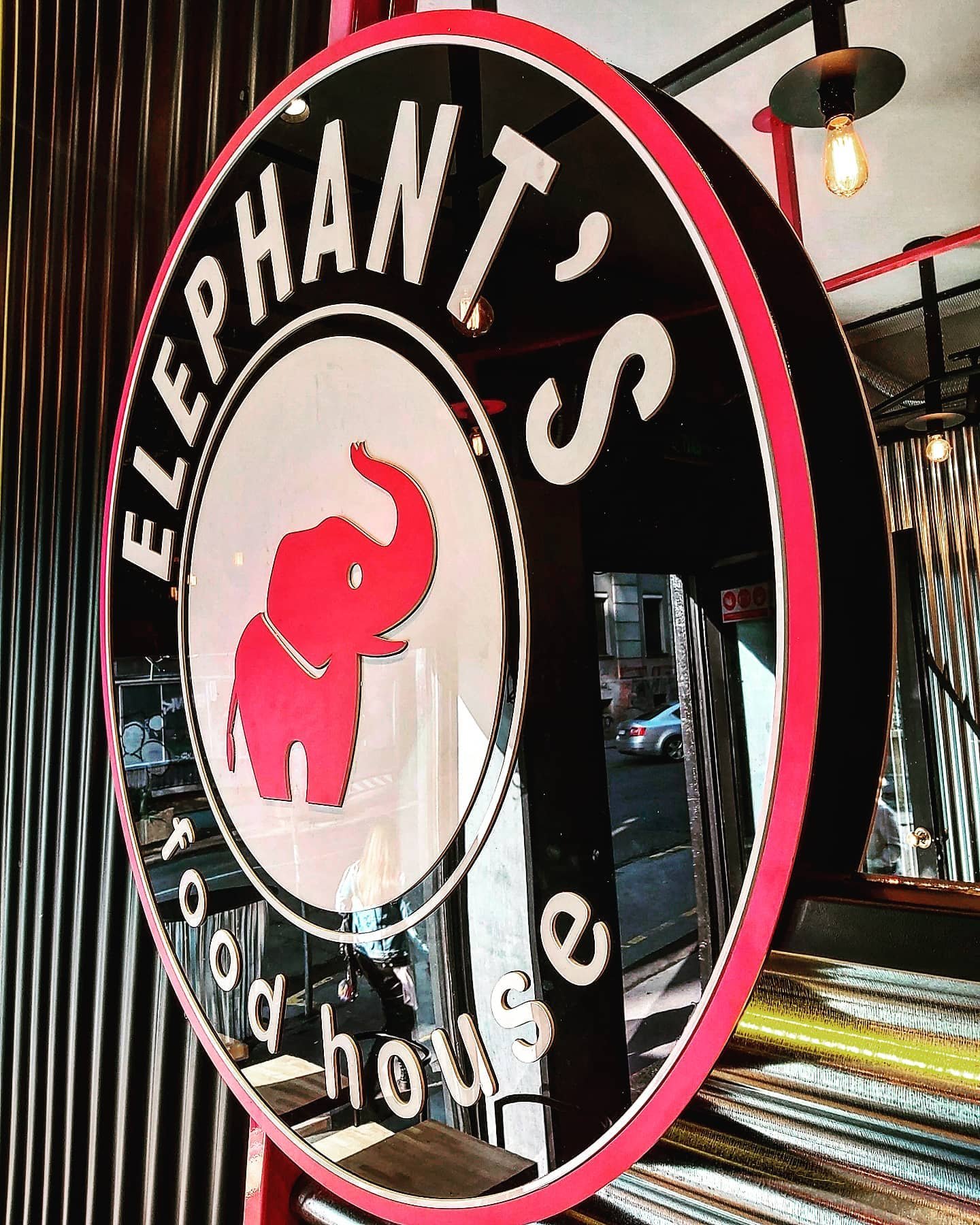 Elephant Food House rotirajuća akrilna neon svetleća reklama